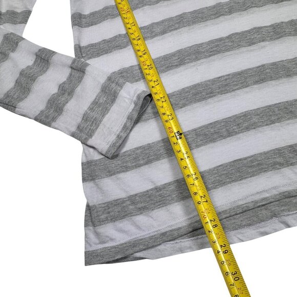 C&C California Striped Long Sleeve Tee Sz.M Gray Long Supima Cotton Blend - Picture 7 of 9